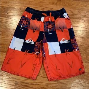 Quicksilver Boys Board Shorts Orange/Navy